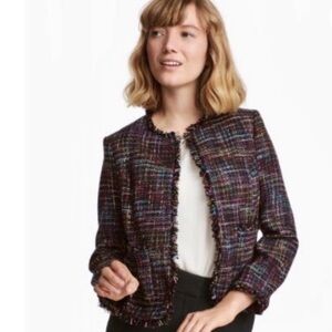 “She’s a rainbow“ H&M Vibrant Tweed Coco Chanel style Blazer